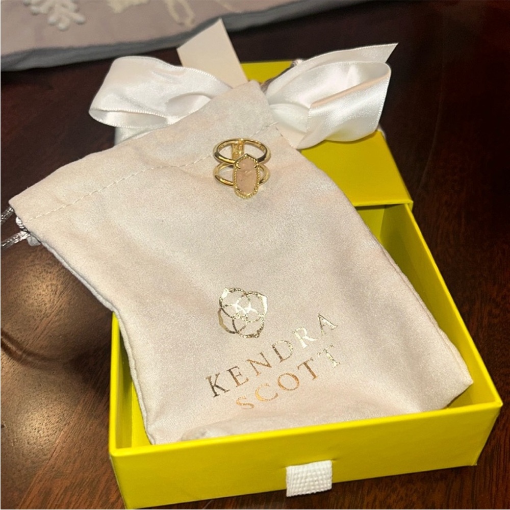 Kendra Scott Gold and Pink Ring